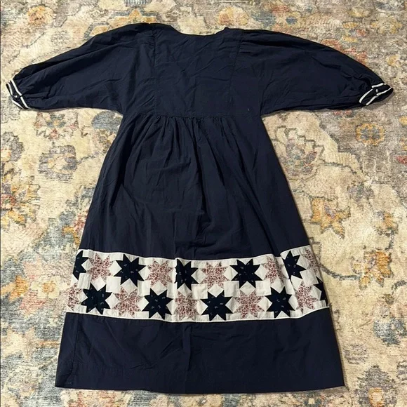 Quilted Patchwork Midi Dress - Picture 7 of 8